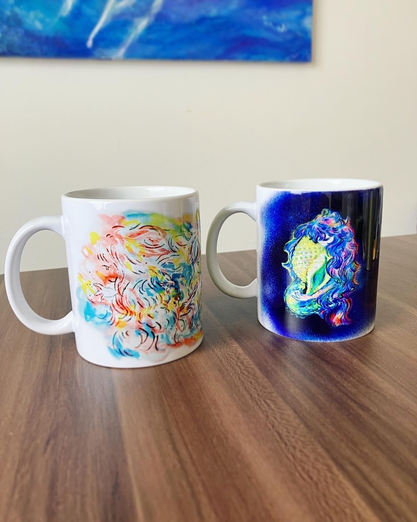 マグカップ 人魚と貝