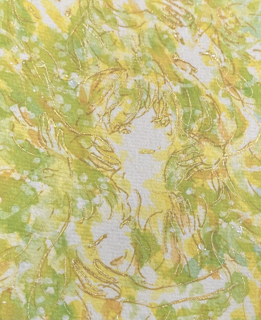 めぶきあい　(画仙紙・加筆)