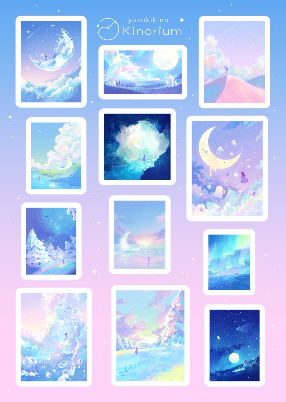 小さめ風景シール