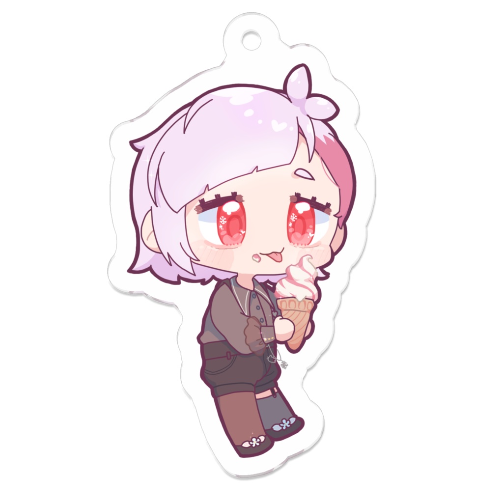 [雪呑るき] バニラ＆ストロベリー アクキー