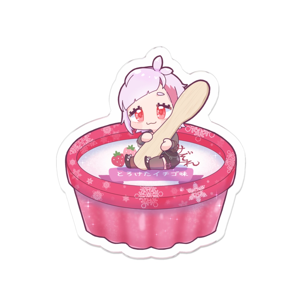 [雪呑るき]ゆきノみぞれ アクリルバッジ