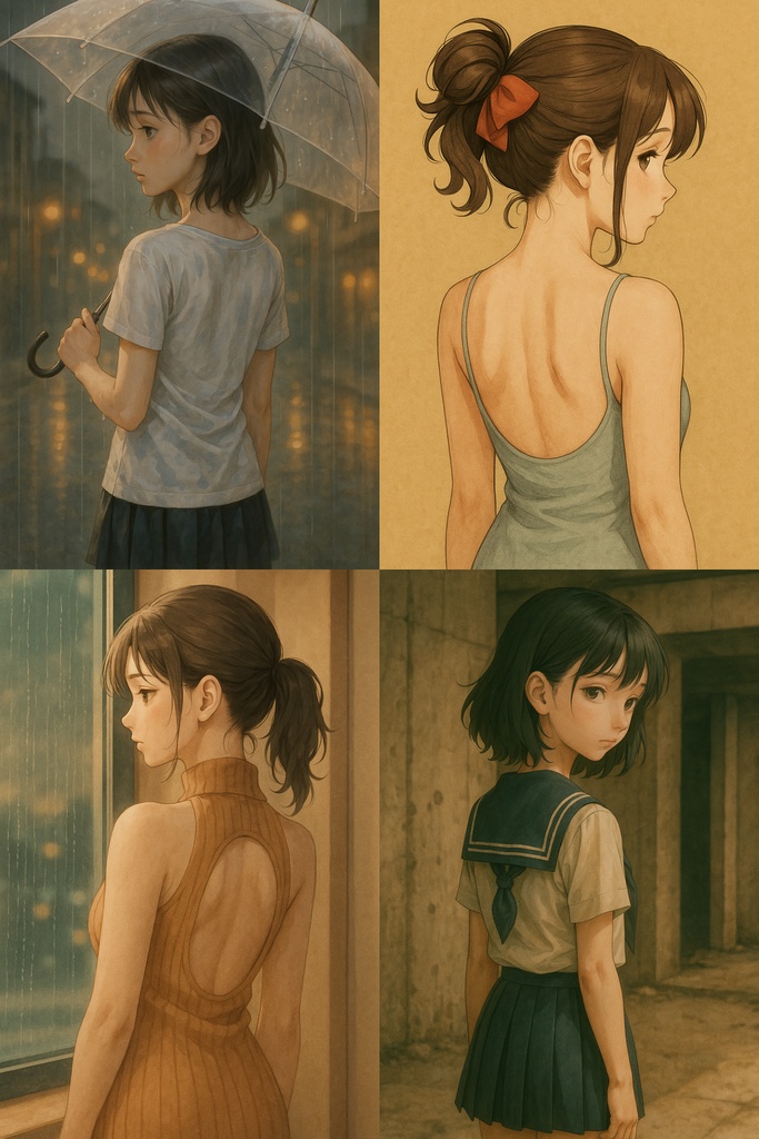 背中が語る - 22枚セット