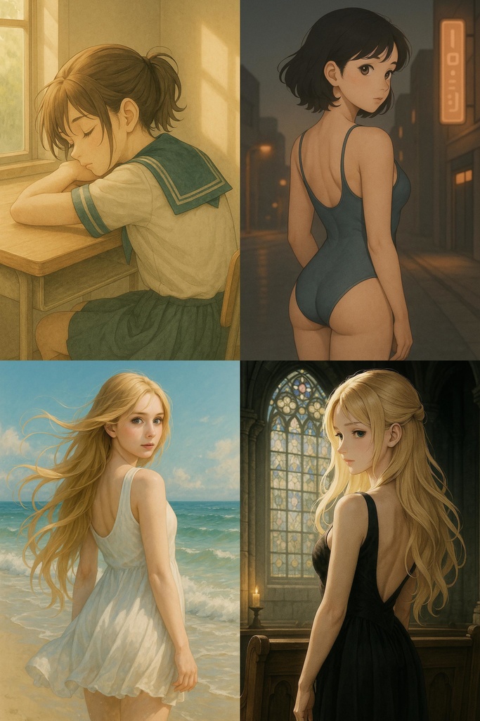 背中が語る - 22枚セット