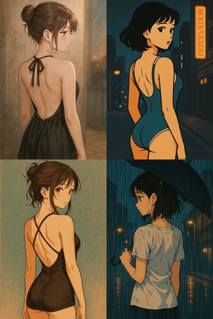 背中が語る - 22枚セット