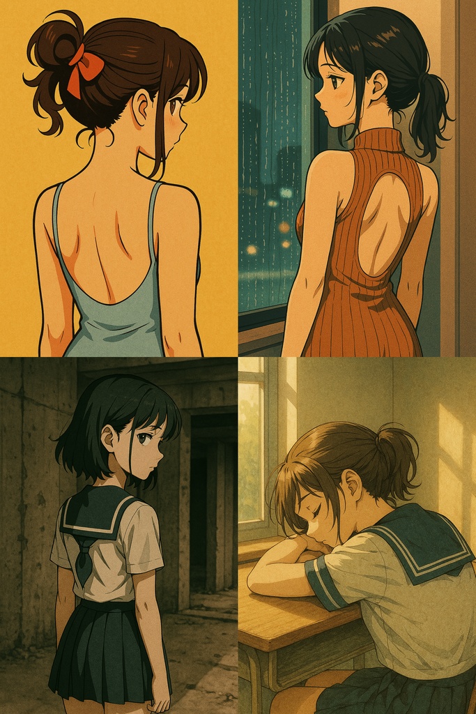 背中が語る - 22枚セット