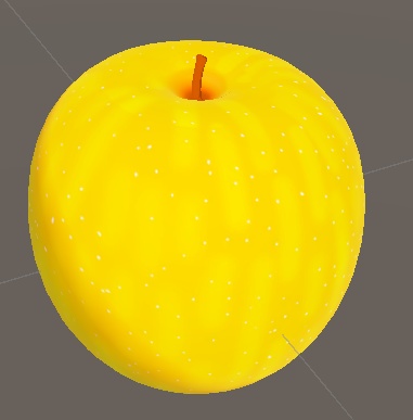 シナノゴールド(りんご)3Dモデル (liltoon設定済み)