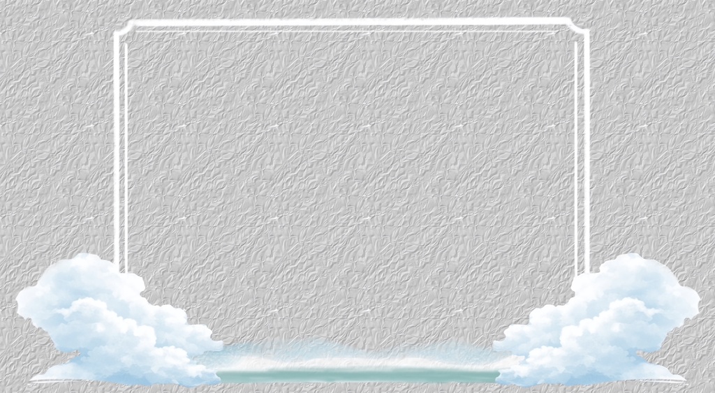 雲と海の前景フレーム