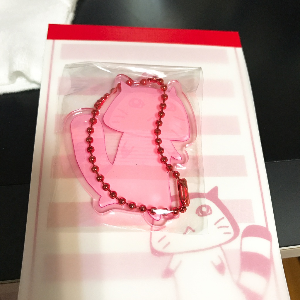 いたちくんアクキー【ピンク】