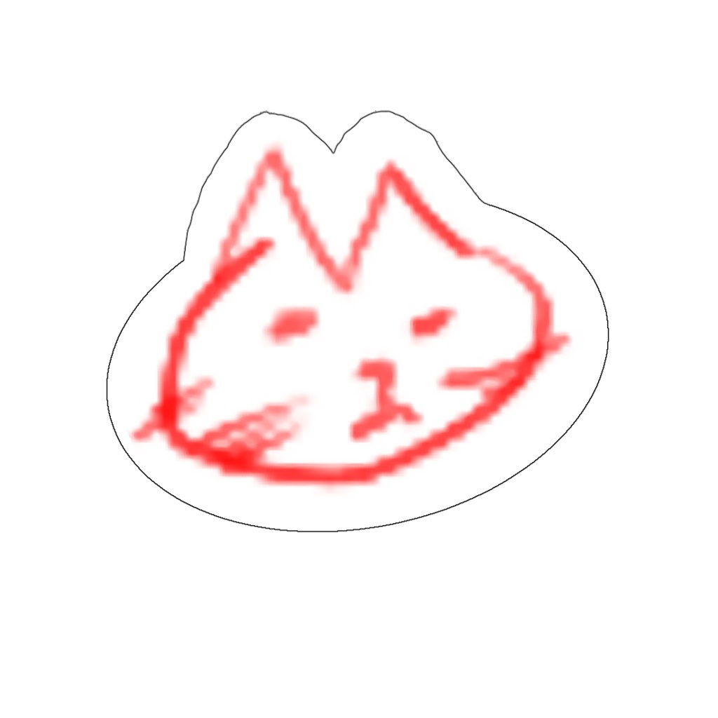 【受注生産5/12迄】都築さんのらくがきねこバッジ