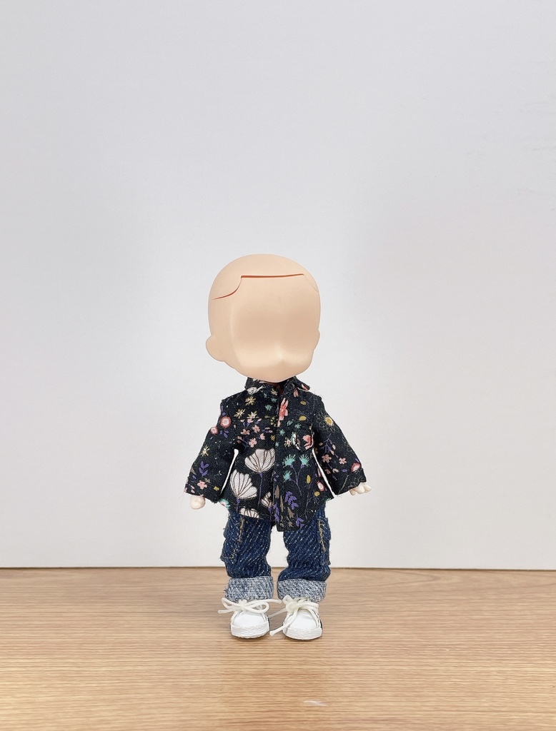ねんどーる用シャツ　花柄