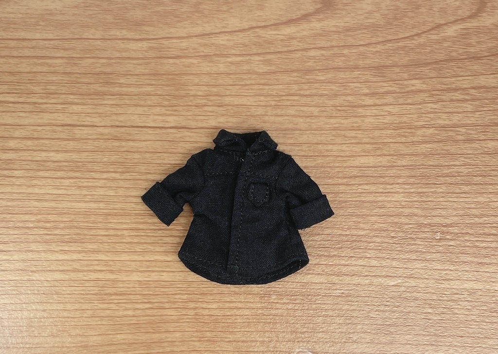 ねんどーる用　七分丈シャツ　黒
