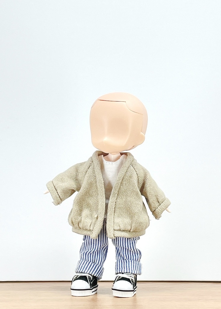 ねんどーる用ゆるカーディガン