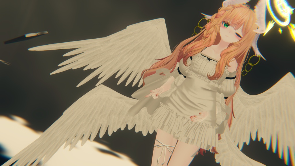 【超軽量】天使の翼-AngelWing-【VRChat向け3Dモデル】