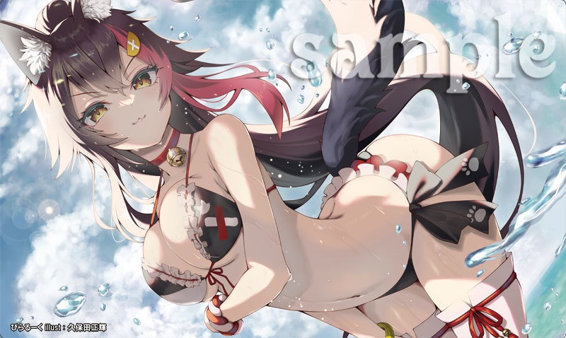 水着ミオ　プレイマット（サイズ：300×500版）
