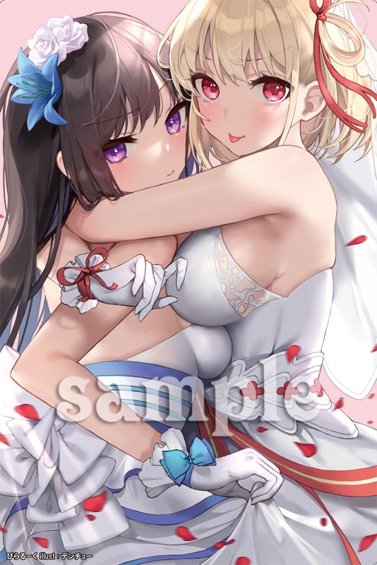 C101　W千束＆Wたきな　プレイマット　フルアート版