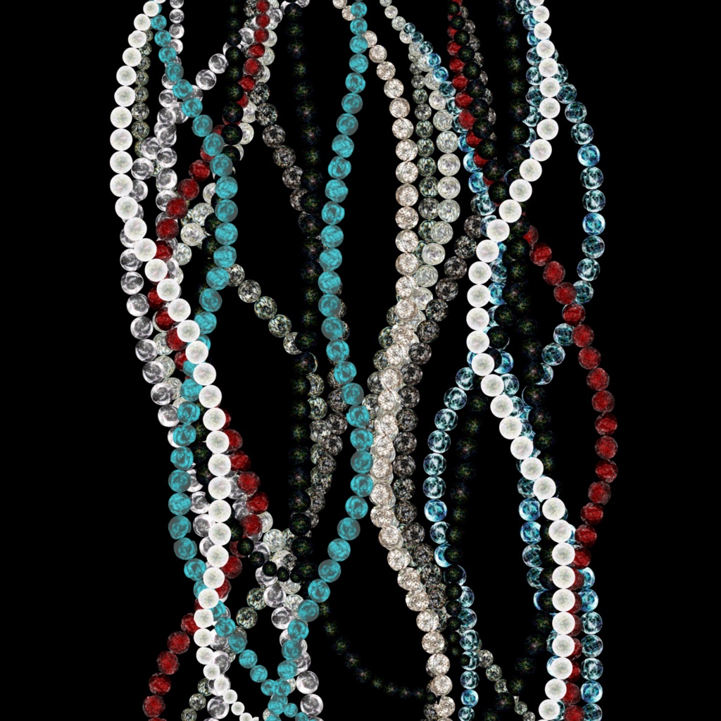 ガラス宝石アクセ画像