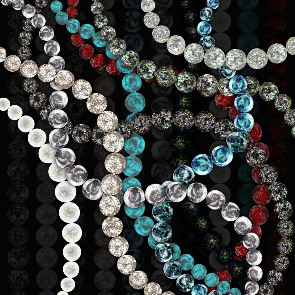 ガラス宝石アクセ画像