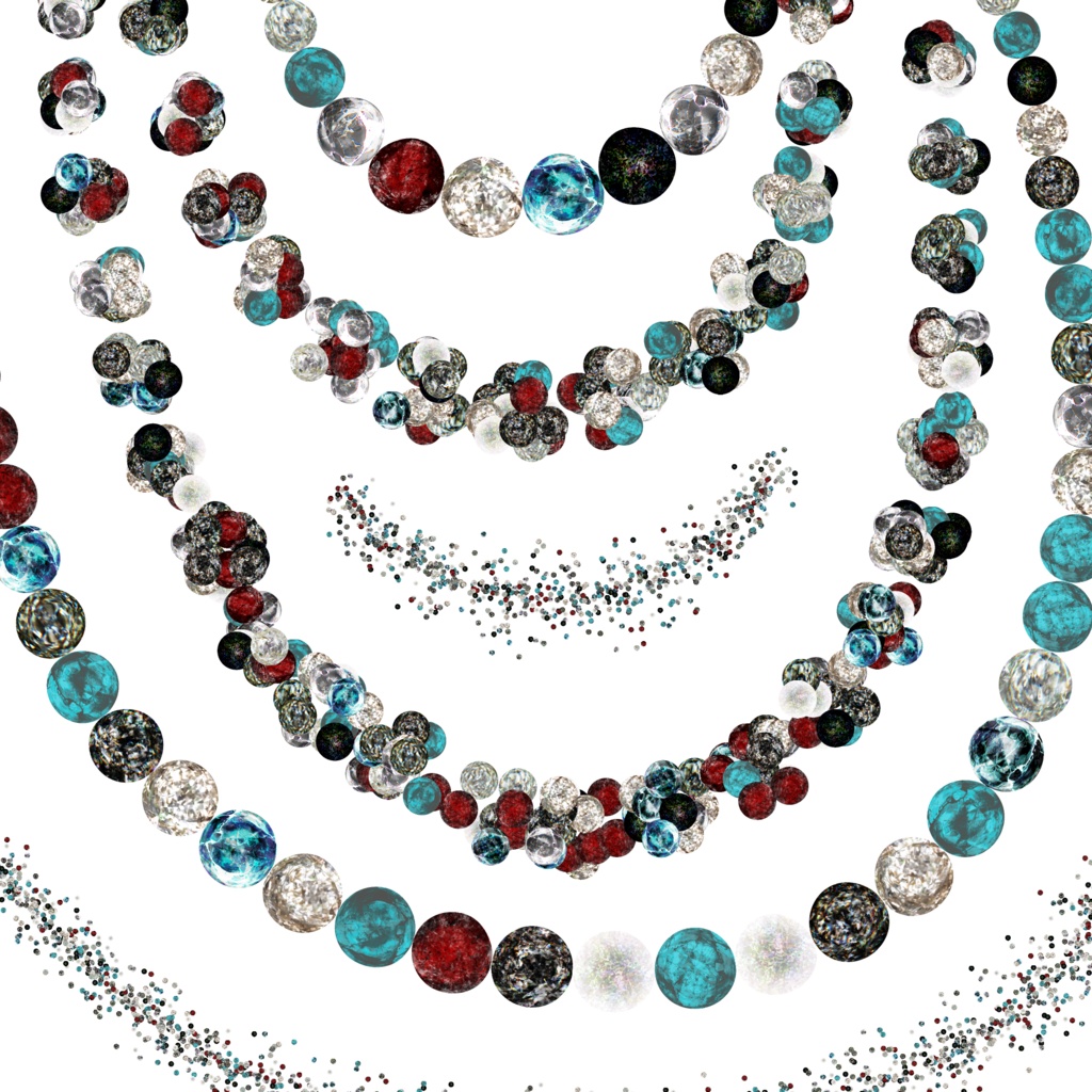 ガラス宝石アクセ画像