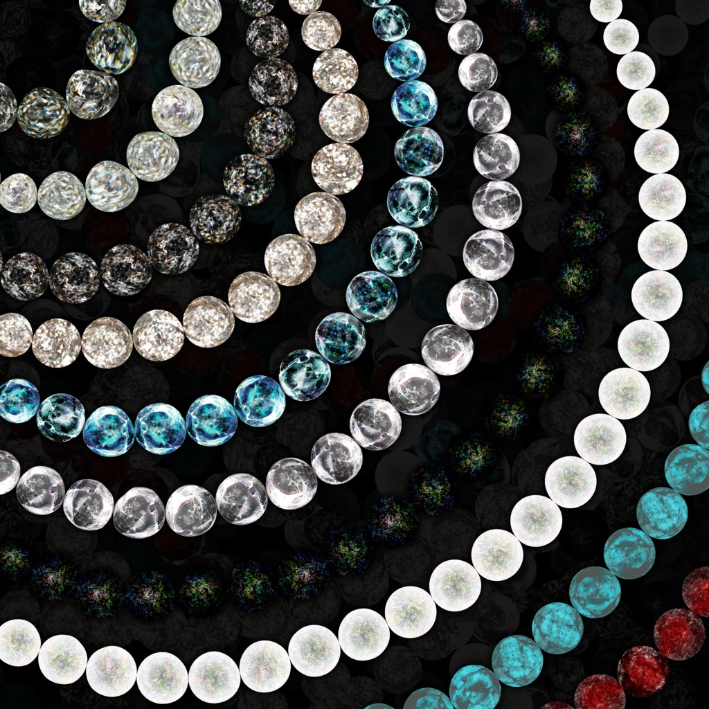 ガラス宝石アクセ画像