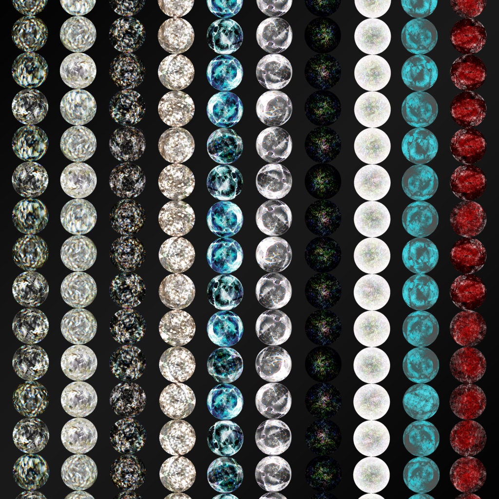 ガラス宝石アクセ画像