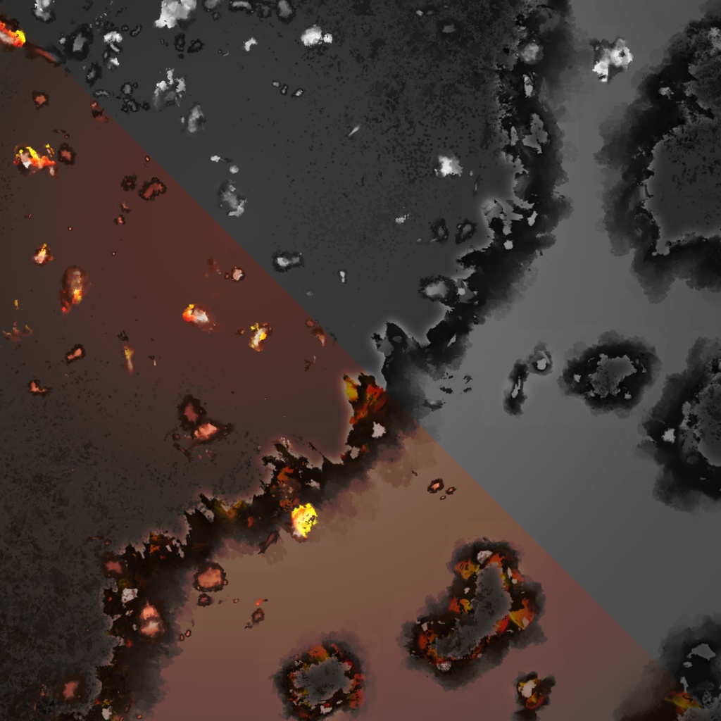 塵と焼き焦げブラシ(画像)