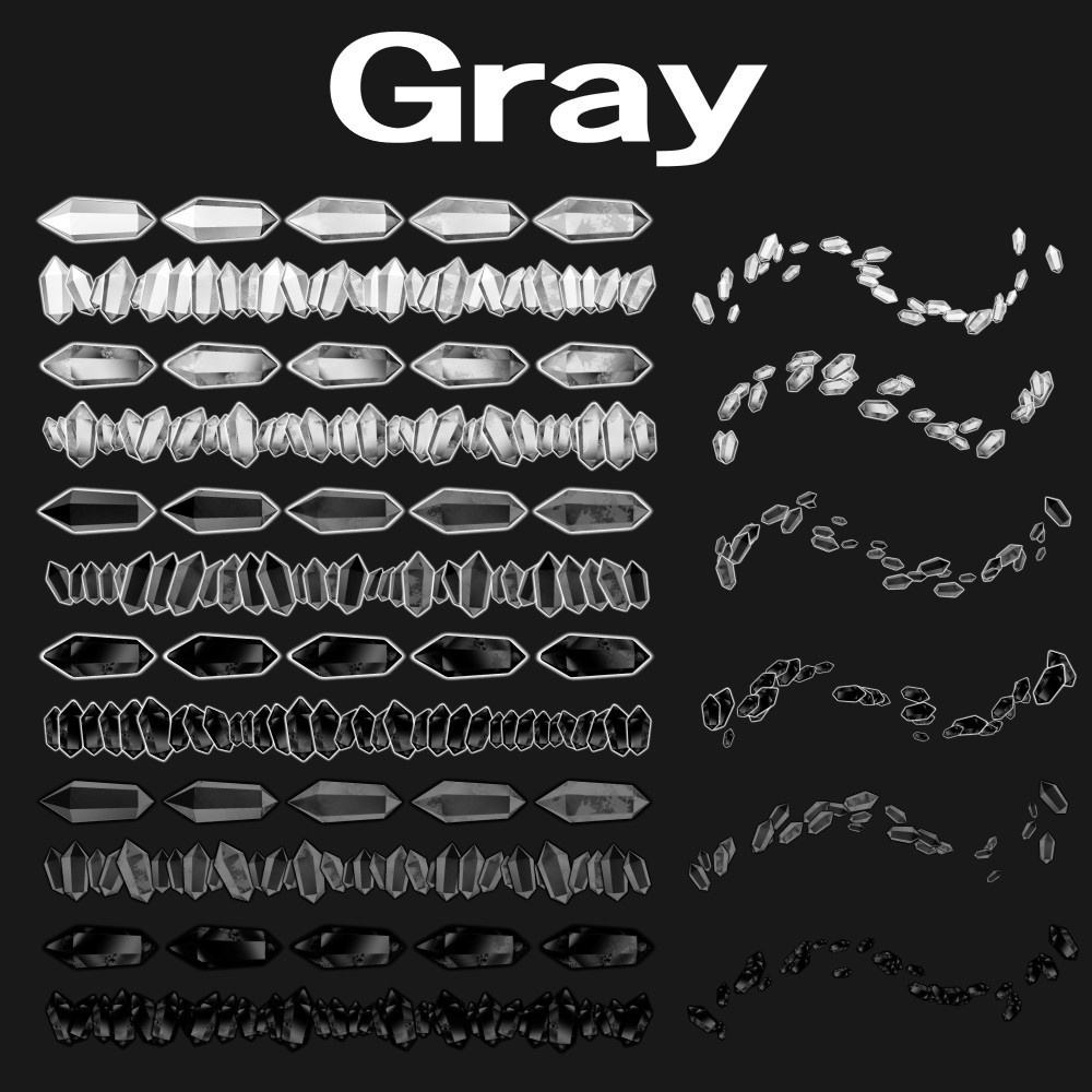 水晶Crystalブラシ