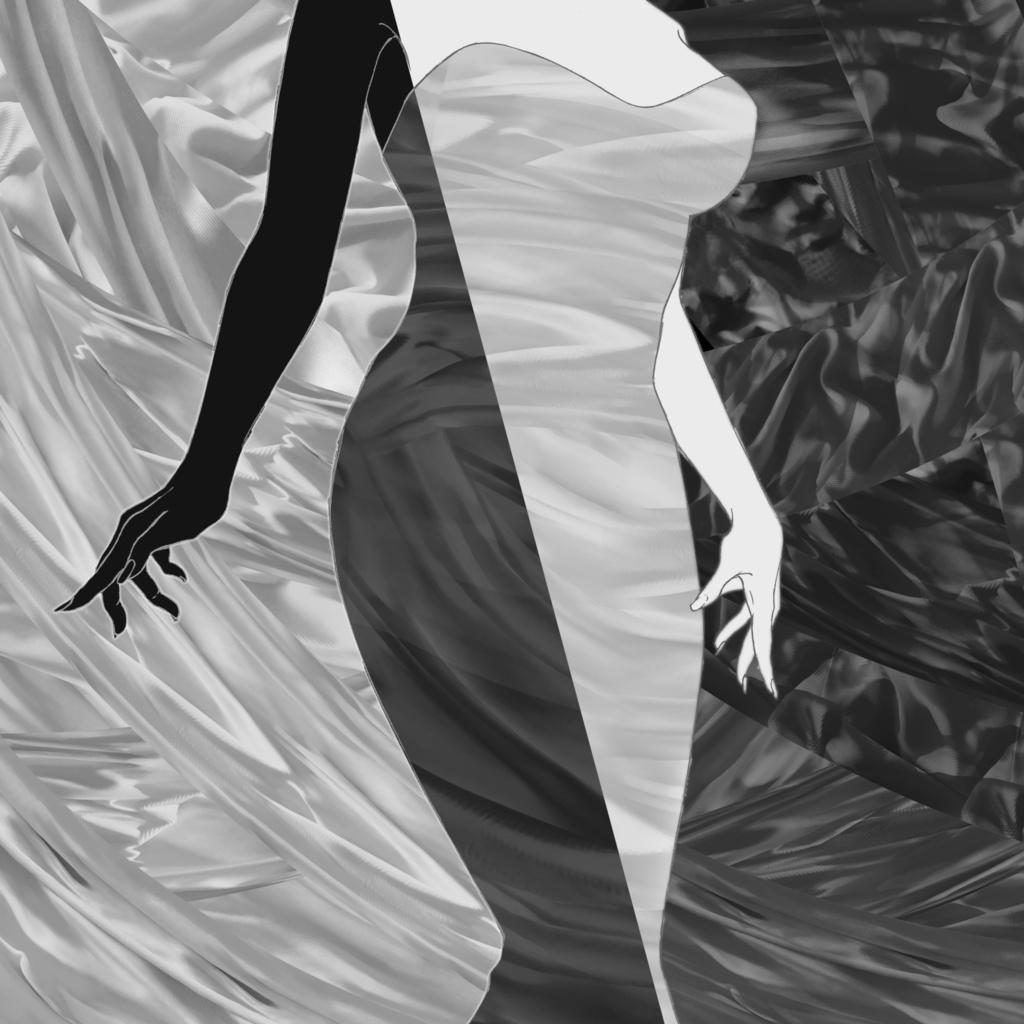 厚塗り風の布画像