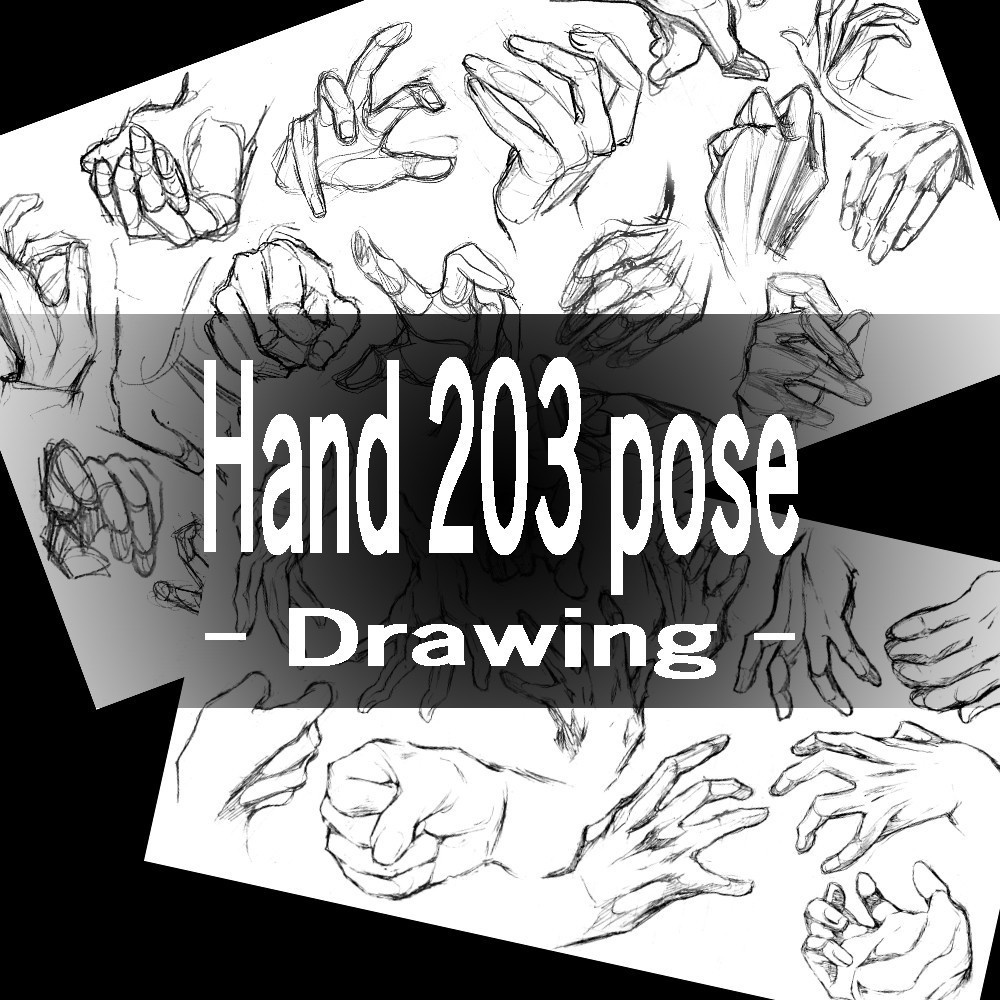 Hand 203 pose - Drawing -