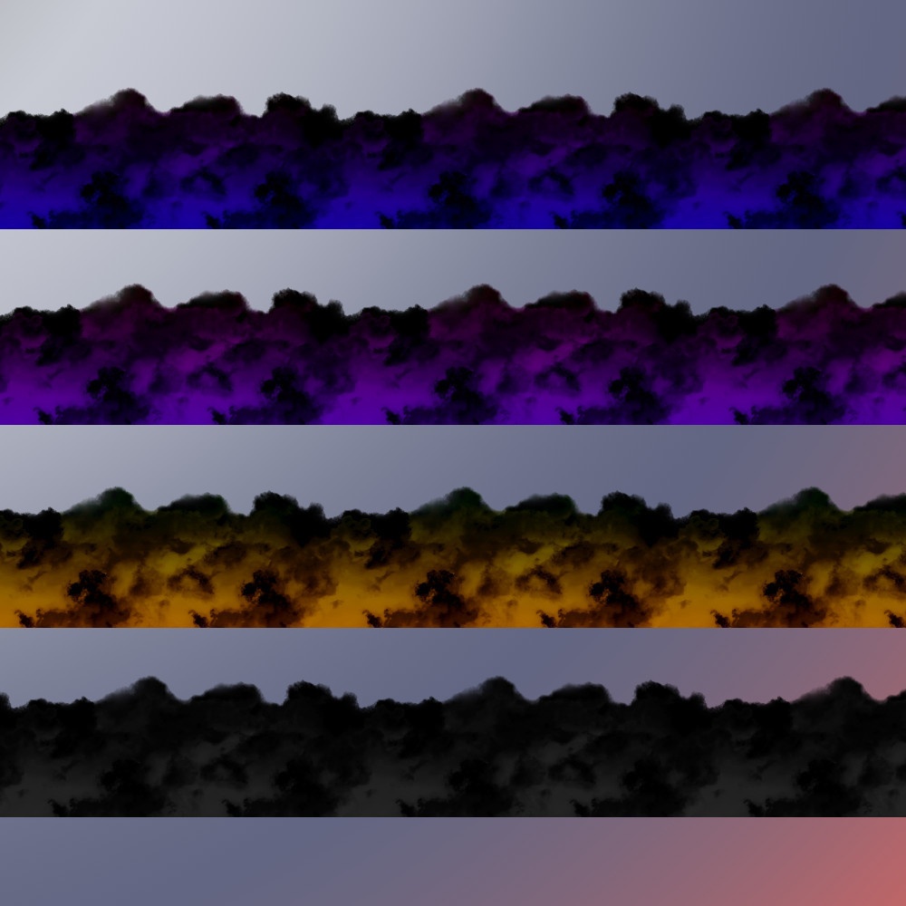 光と闇の雲(パターン画像)