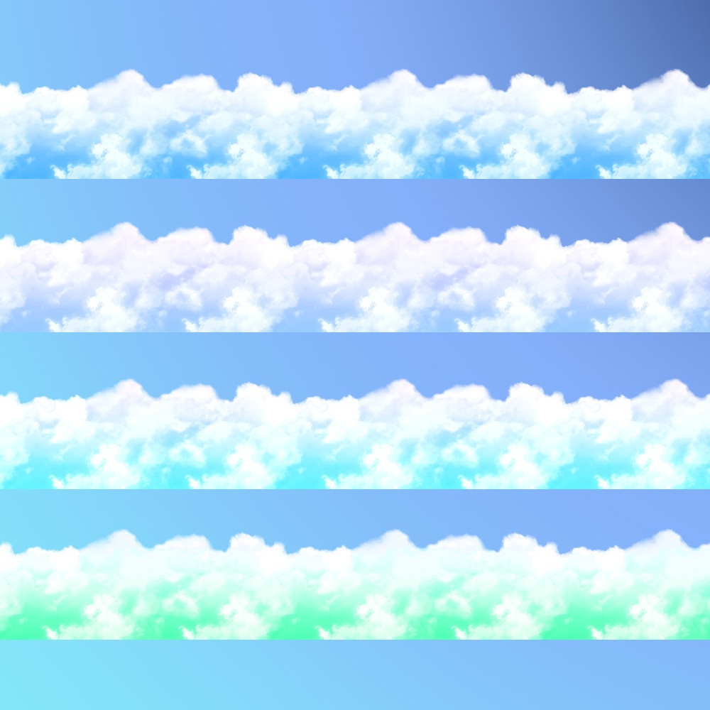 光と闇の雲(パターン画像)