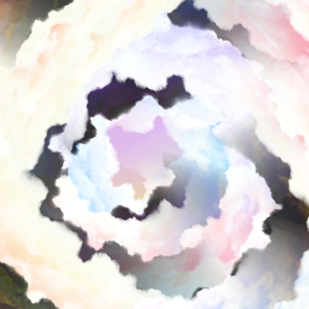 光と闇の雲(パターン画像)