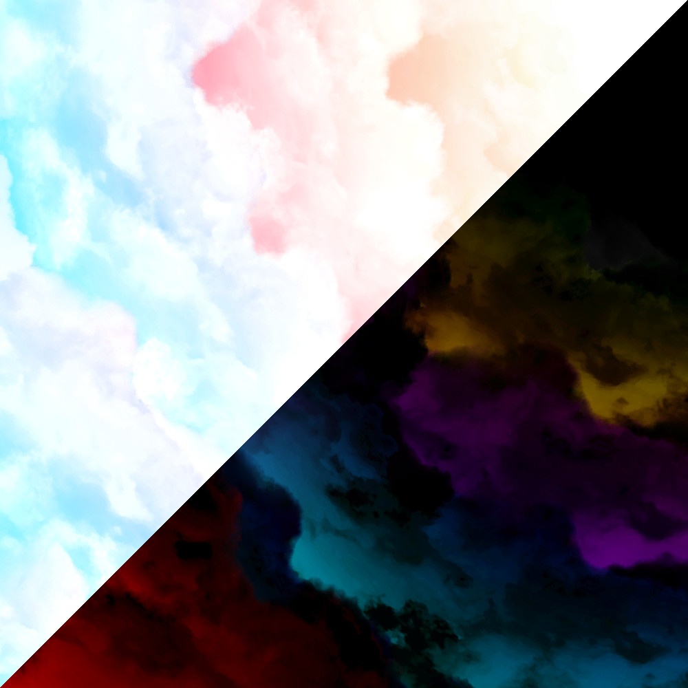 光と闇の雲(パターン画像)