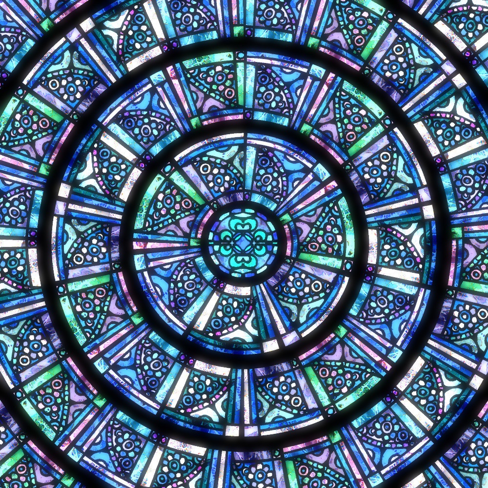 ステンドグラス青(画像)