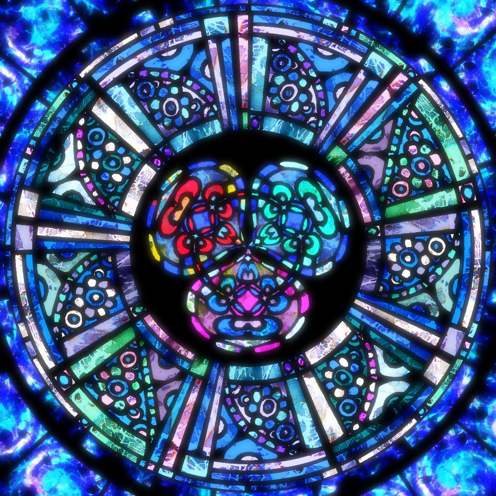 ステンドグラス青(画像)