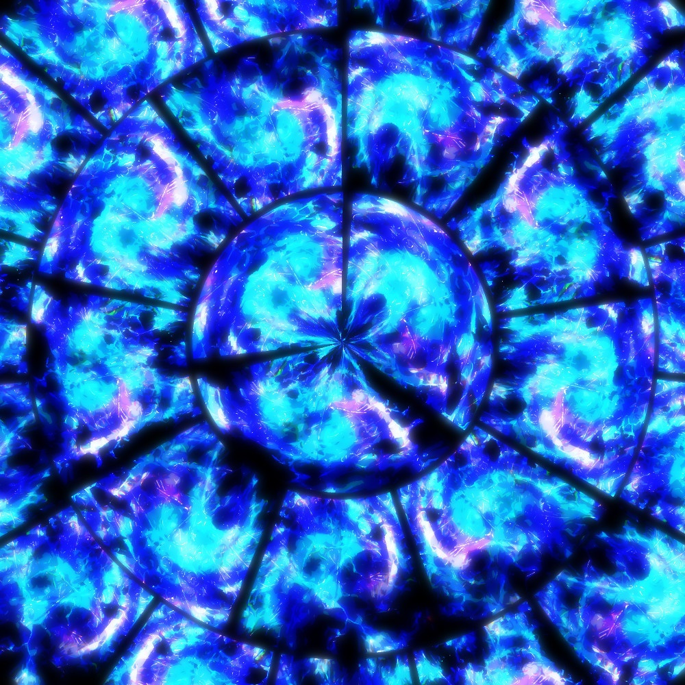 ステンドグラス青(画像)