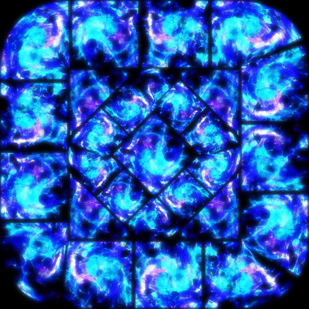 ステンドグラス青(画像)