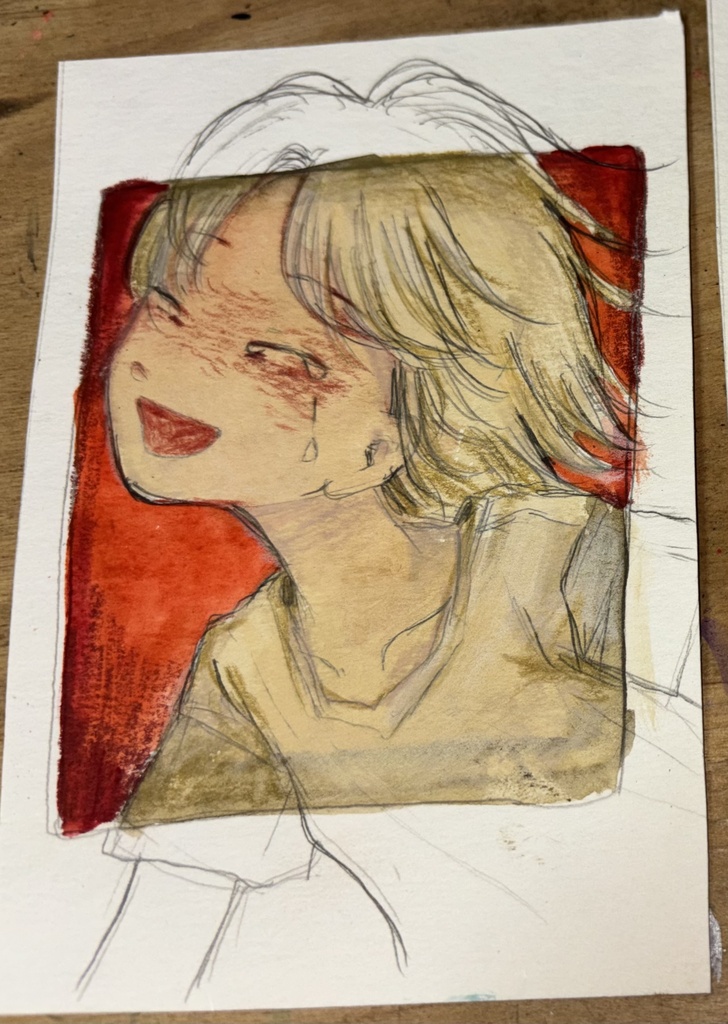 ドローイング 赤