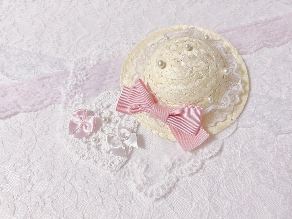 リボン麦わら帽子🎀