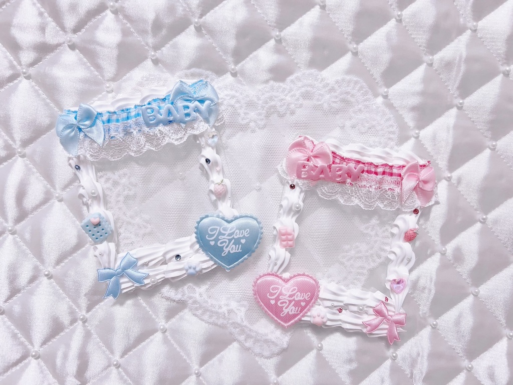 ホイップデコケース♡ギンガムフリル