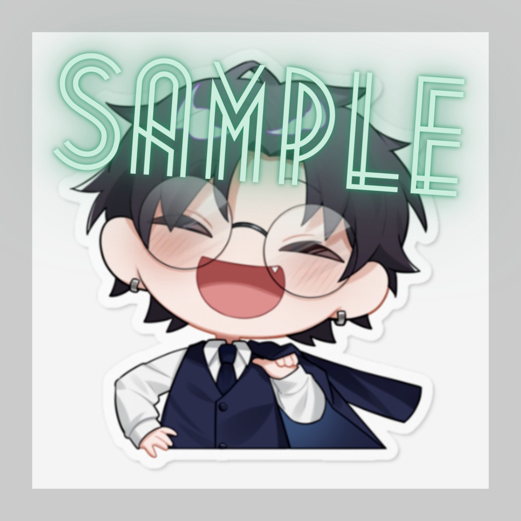 【★再販決定★】和服&スーツ朝柊の「ステッカー4種類」(期間限定販売)