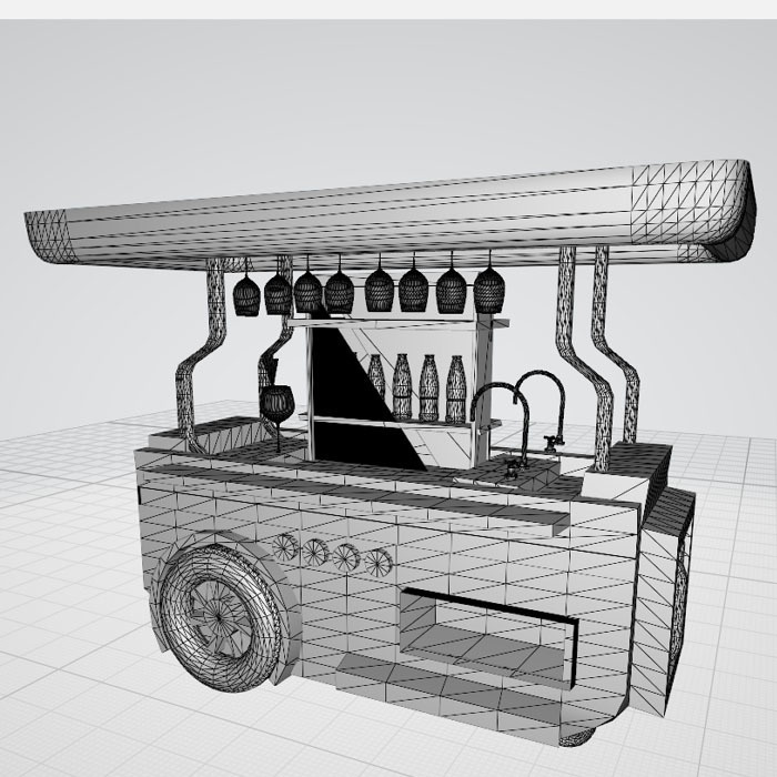 ３ｄ　キッチンカー