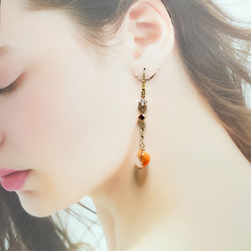 線香花火 ピアス/イヤリング