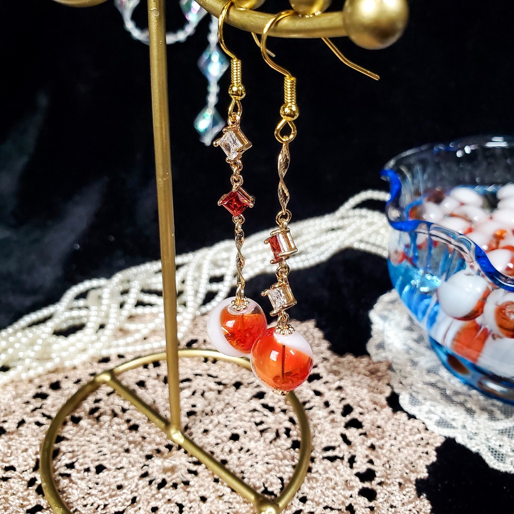 線香花火 ピアス/イヤリング