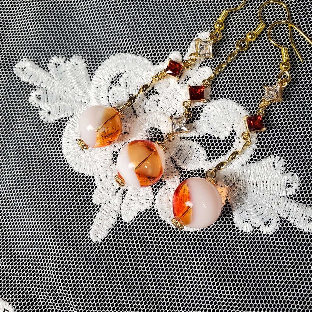 線香花火 ピアス/イヤリング