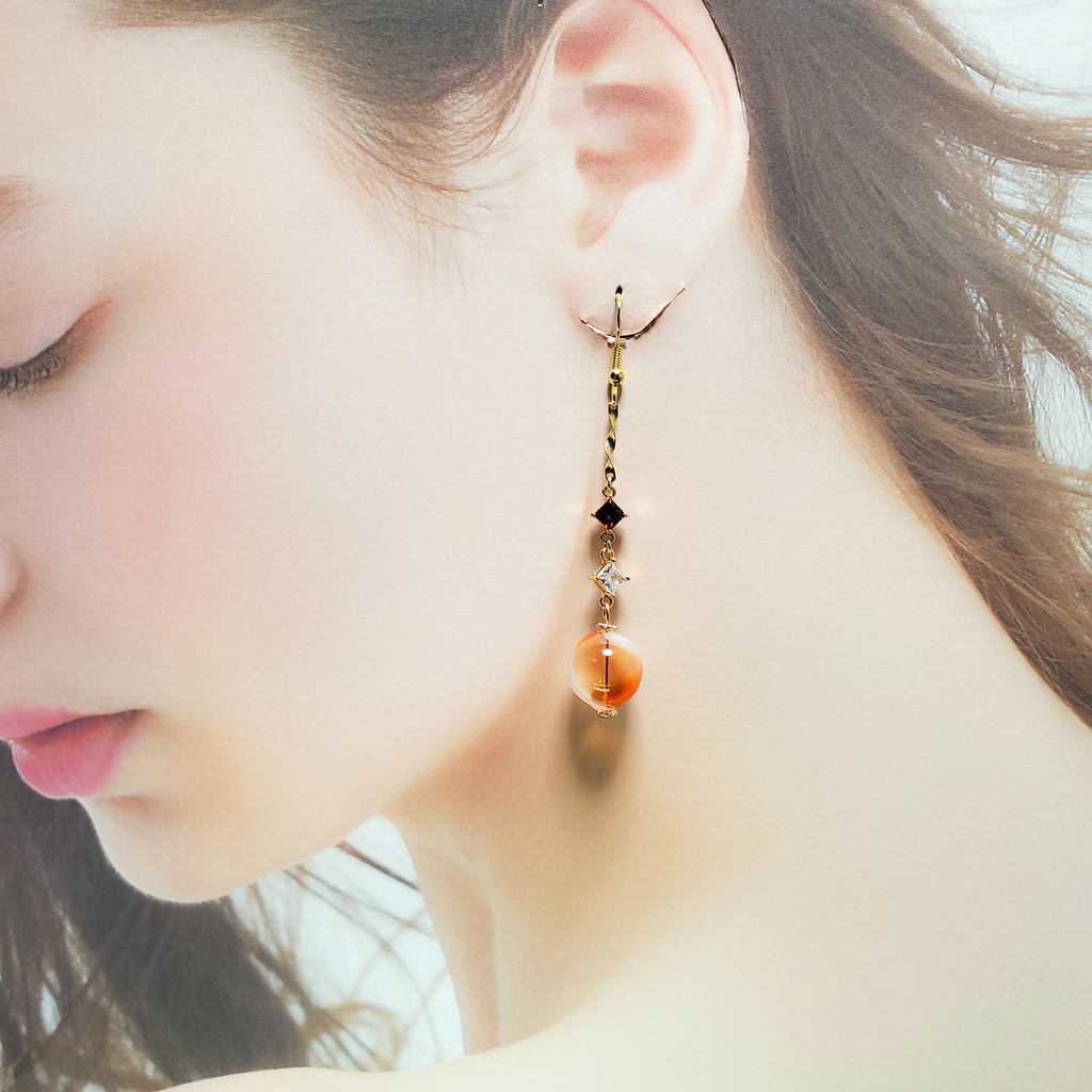 線香花火 ピアス/イヤリング