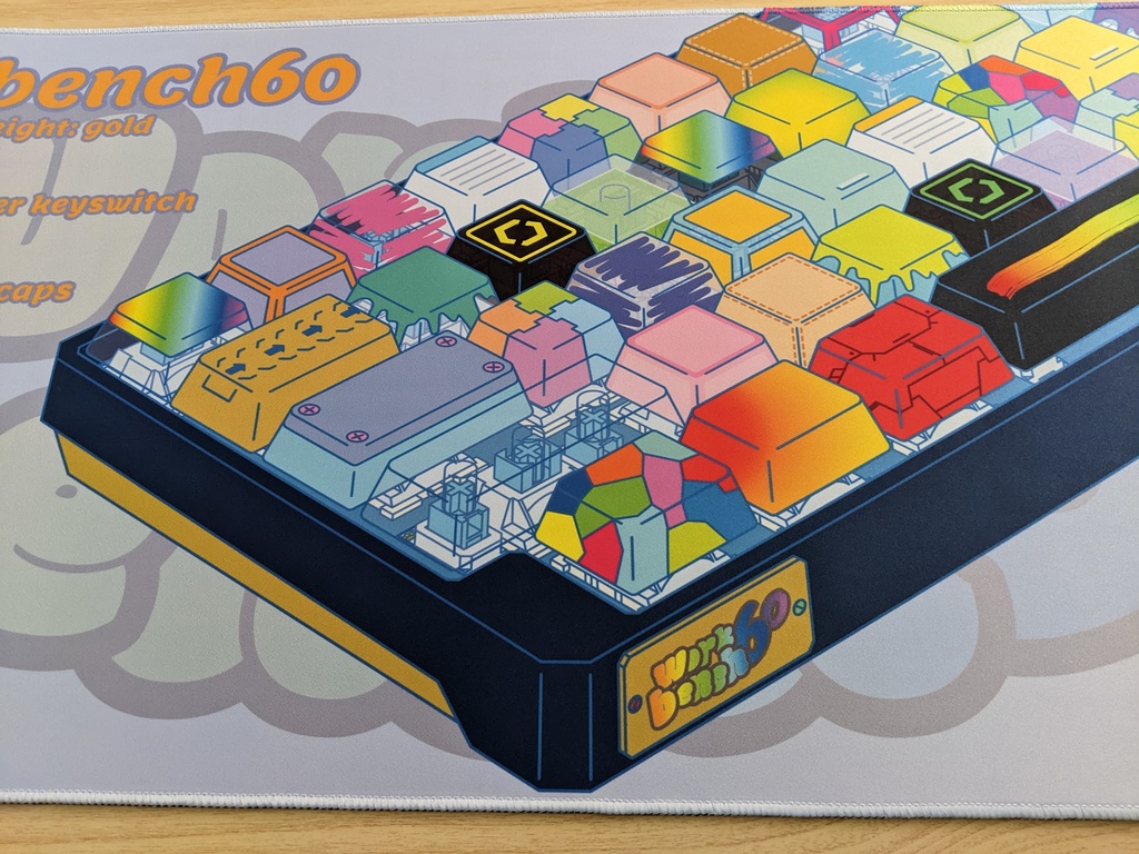 Workbench60 keyboard デスクマット