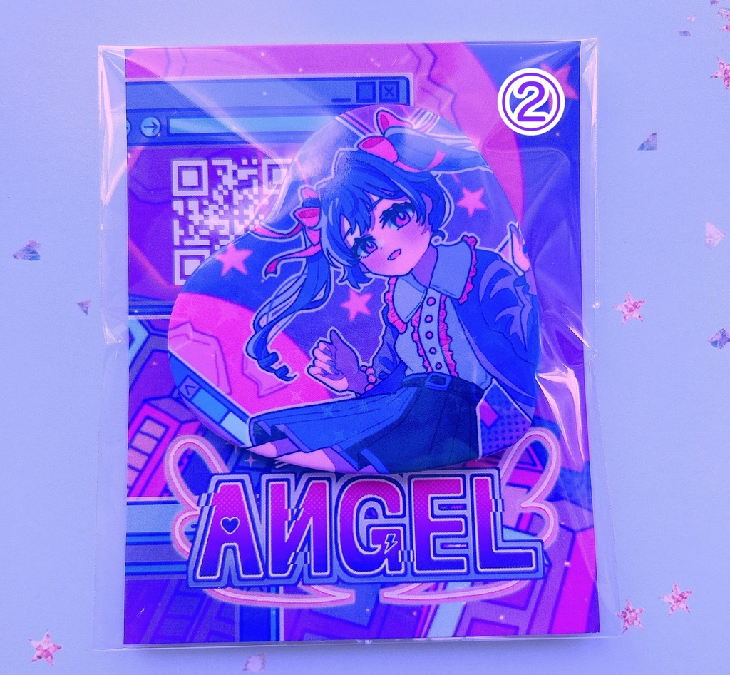 きらきらハート缶バッチ