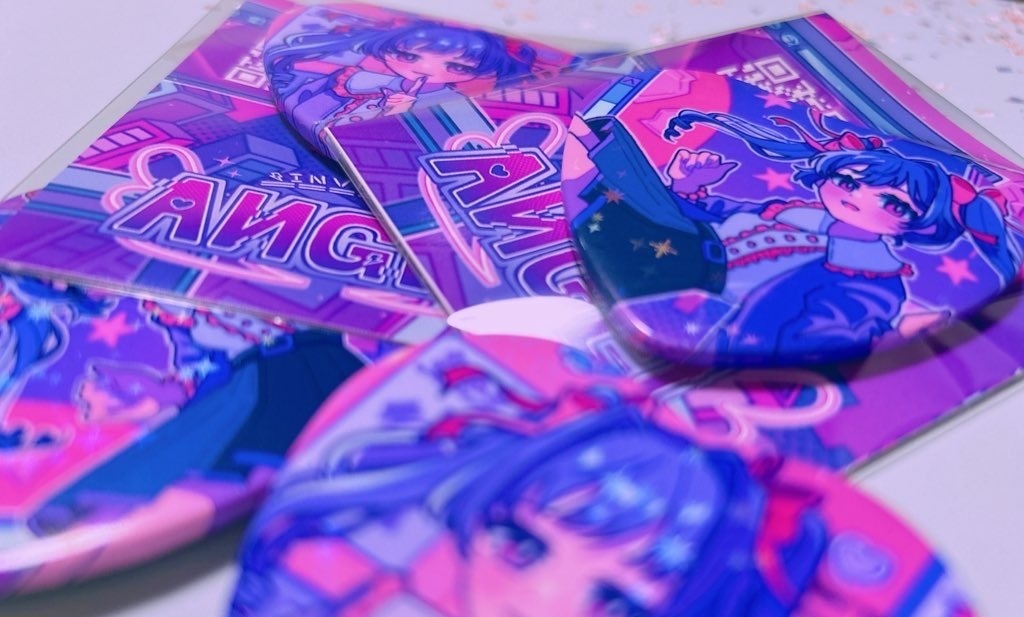 きらきらハート缶バッチ