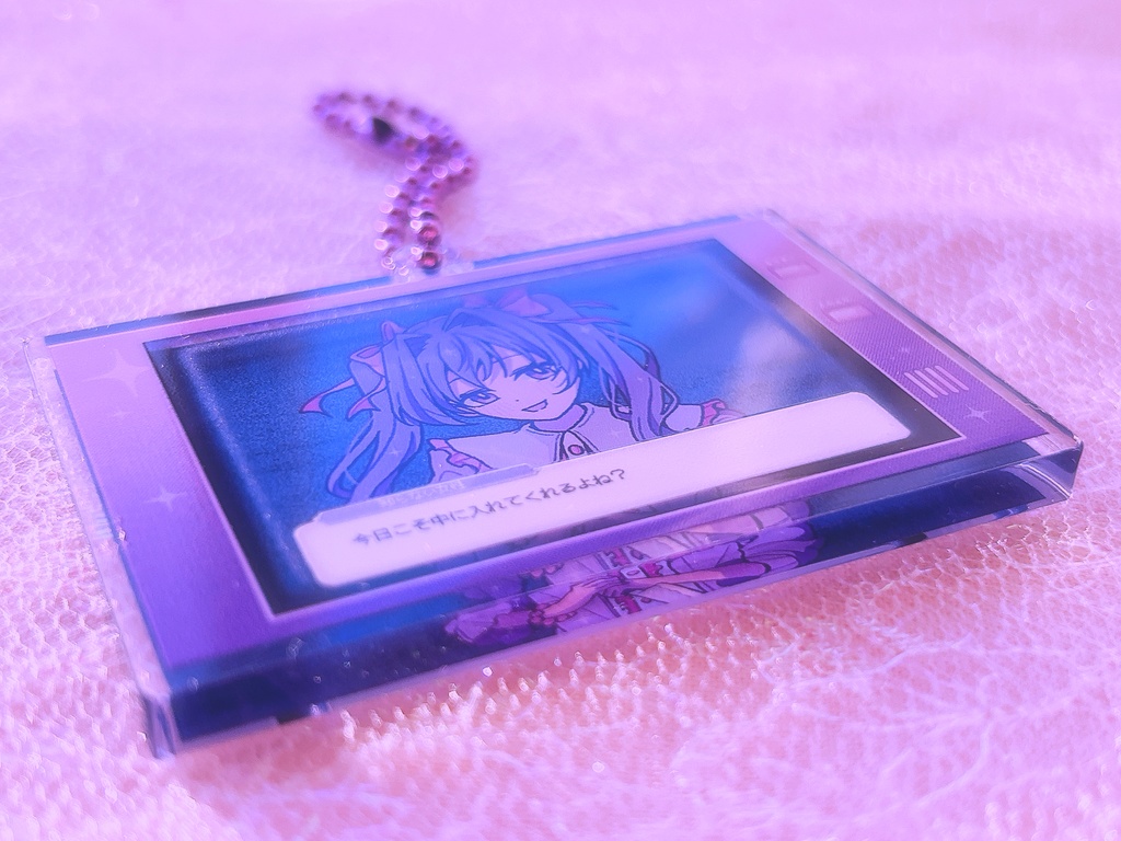 ゲーム風彼女ちゃんアクリルキーホルダー