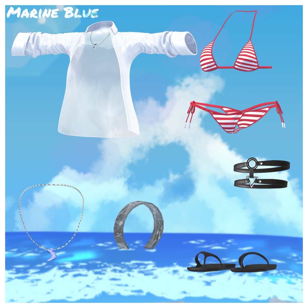 💎Marine Blue Bikini マリンブルービキニ